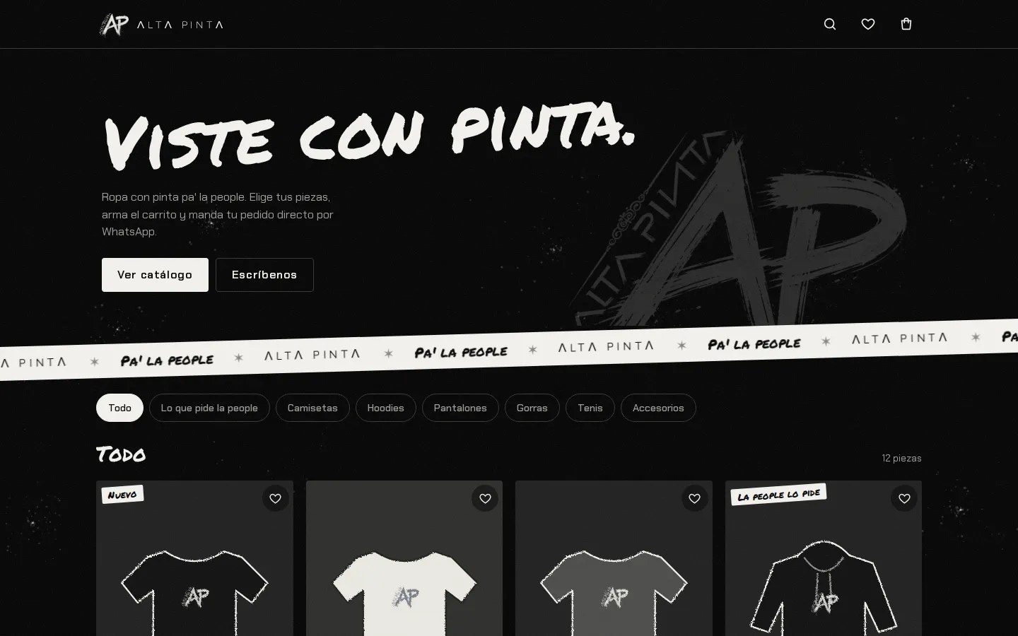 Portada de Alta Pinta en computadora: “Viste con pinta”